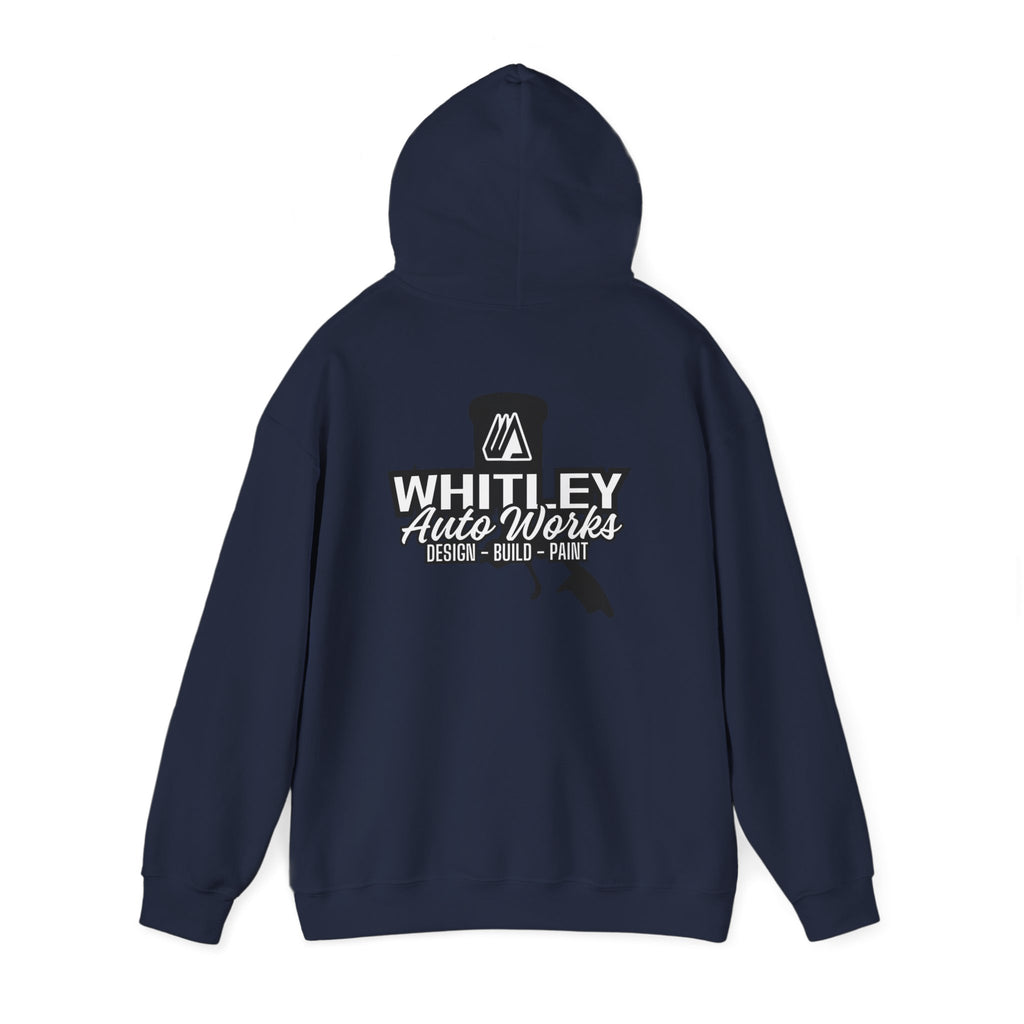 WAW SHOP CREW Hoodie — 'Whitley Auto Works: Design • Build • Paint' Mechanic Shop Pullover