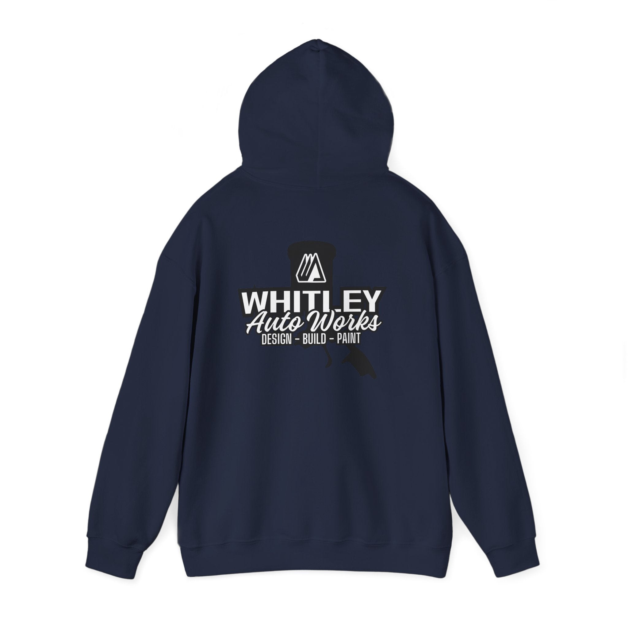 WAW SHOP CREW Hoodie — 'Whitley Auto Works: Design • Build • Paint' Mechanic Shop Pullover