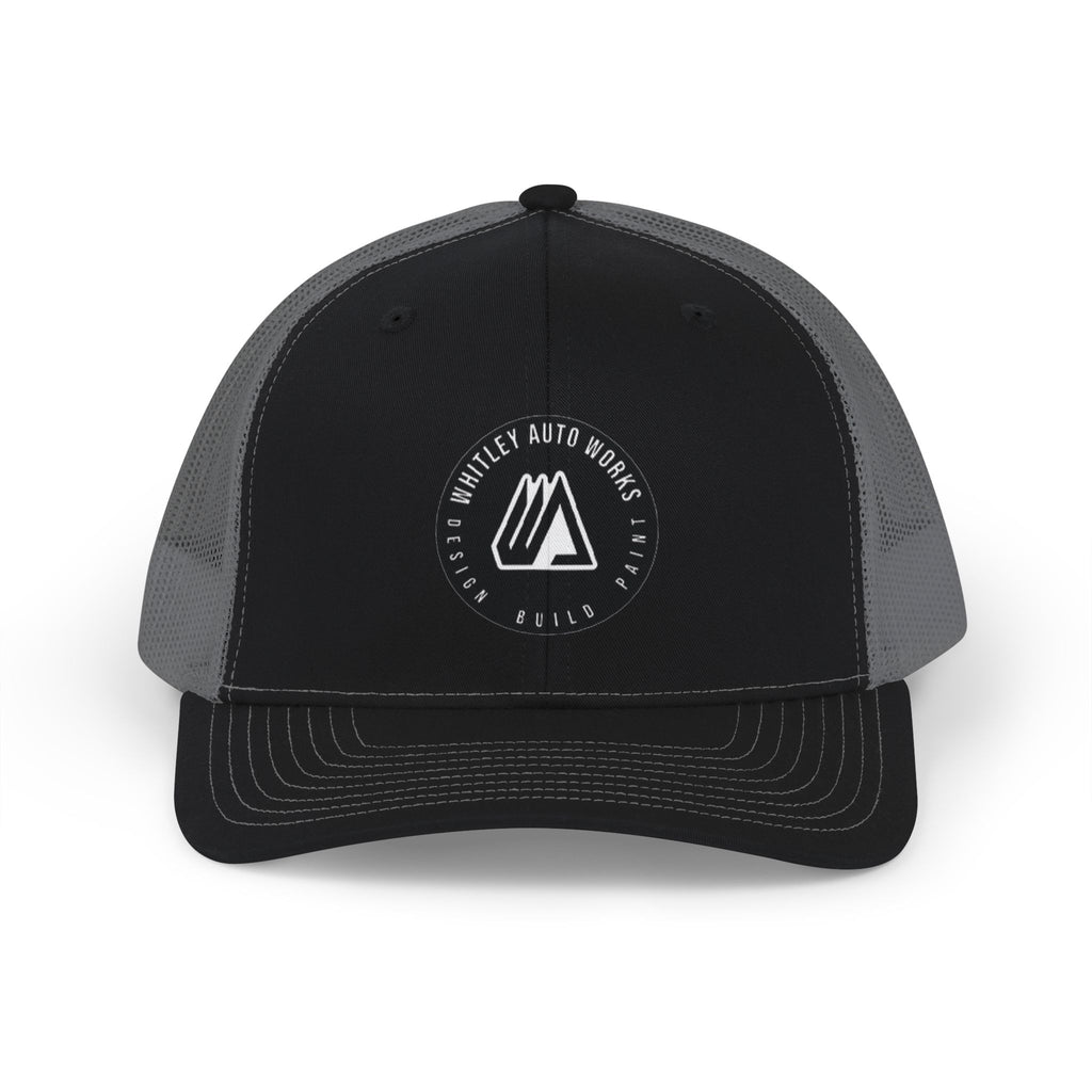 WAW Trucker Cap — Whitley Auto Works Embroidered Logo Snapback