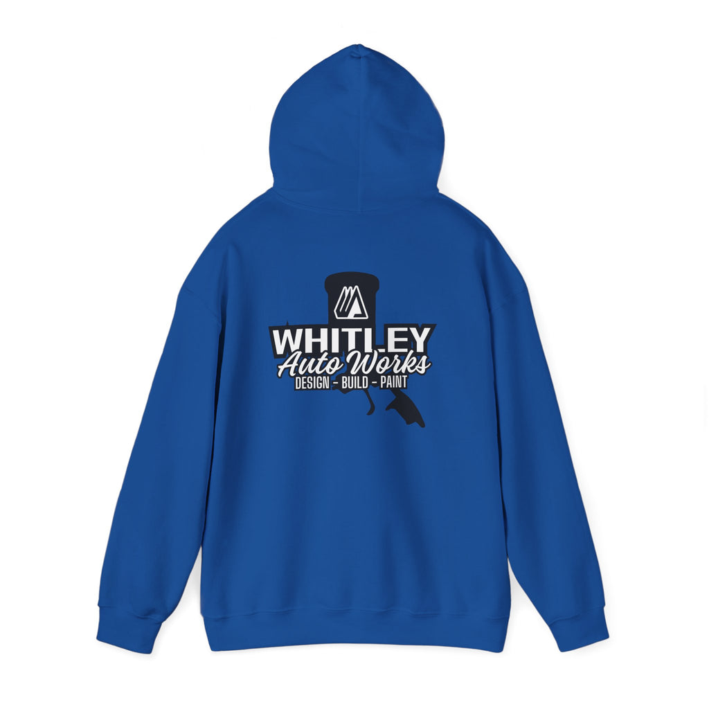 WAW SHOP CREW Hoodie — 'Whitley Auto Works: Design • Build • Paint' Mechanic Shop Pullover