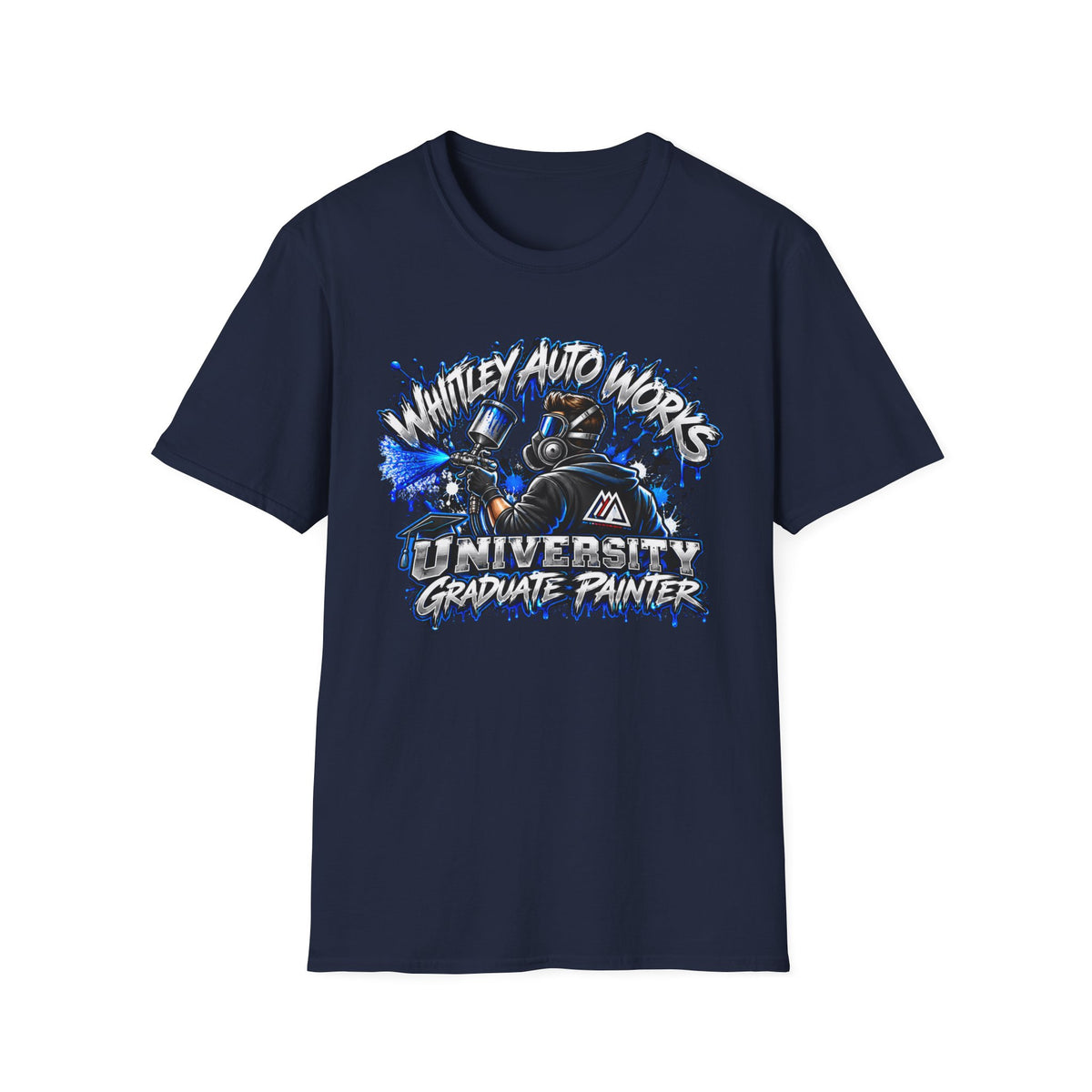 WAW GRAD SCHOOL Certified Painter LOL T-Shirt — Whitley Auto Works Academy Graphic Tee