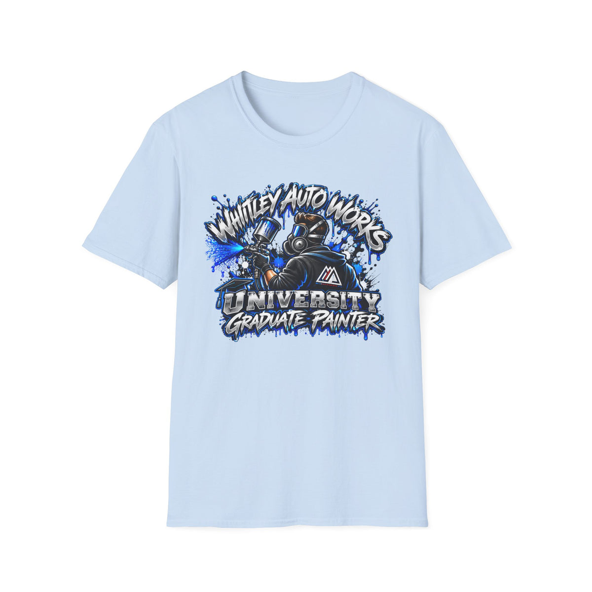 WAW GRAD SCHOOL Certified Painter LOL T-Shirt — Whitley Auto Works Academy Graphic Tee