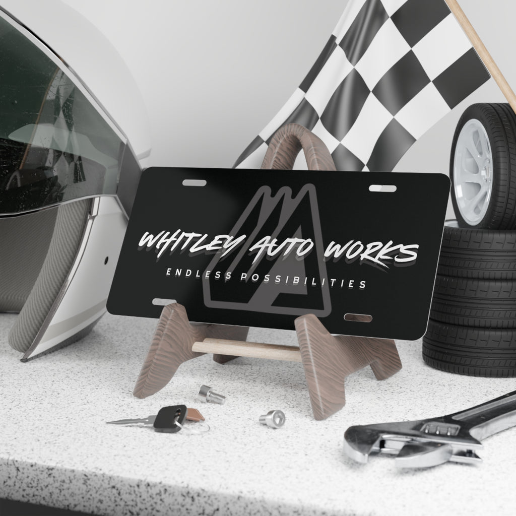 WAW ENDLESS Vanity Plate — Whitley Auto Works Custom License Plate (Endless Possibilities)
