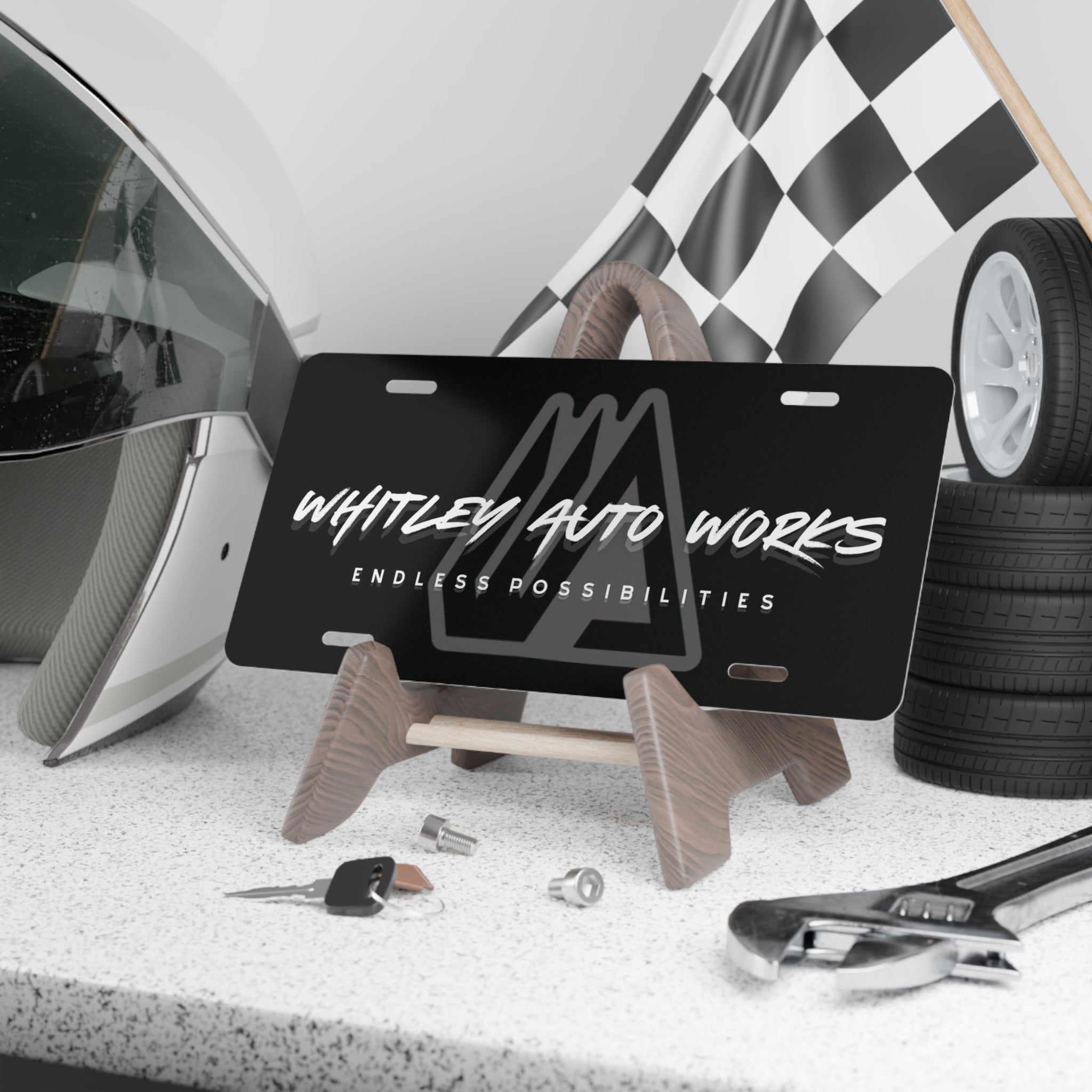 WAW ENDLESS Vanity Plate — Whitley Auto Works Custom License Plate (Endless Possibilities)