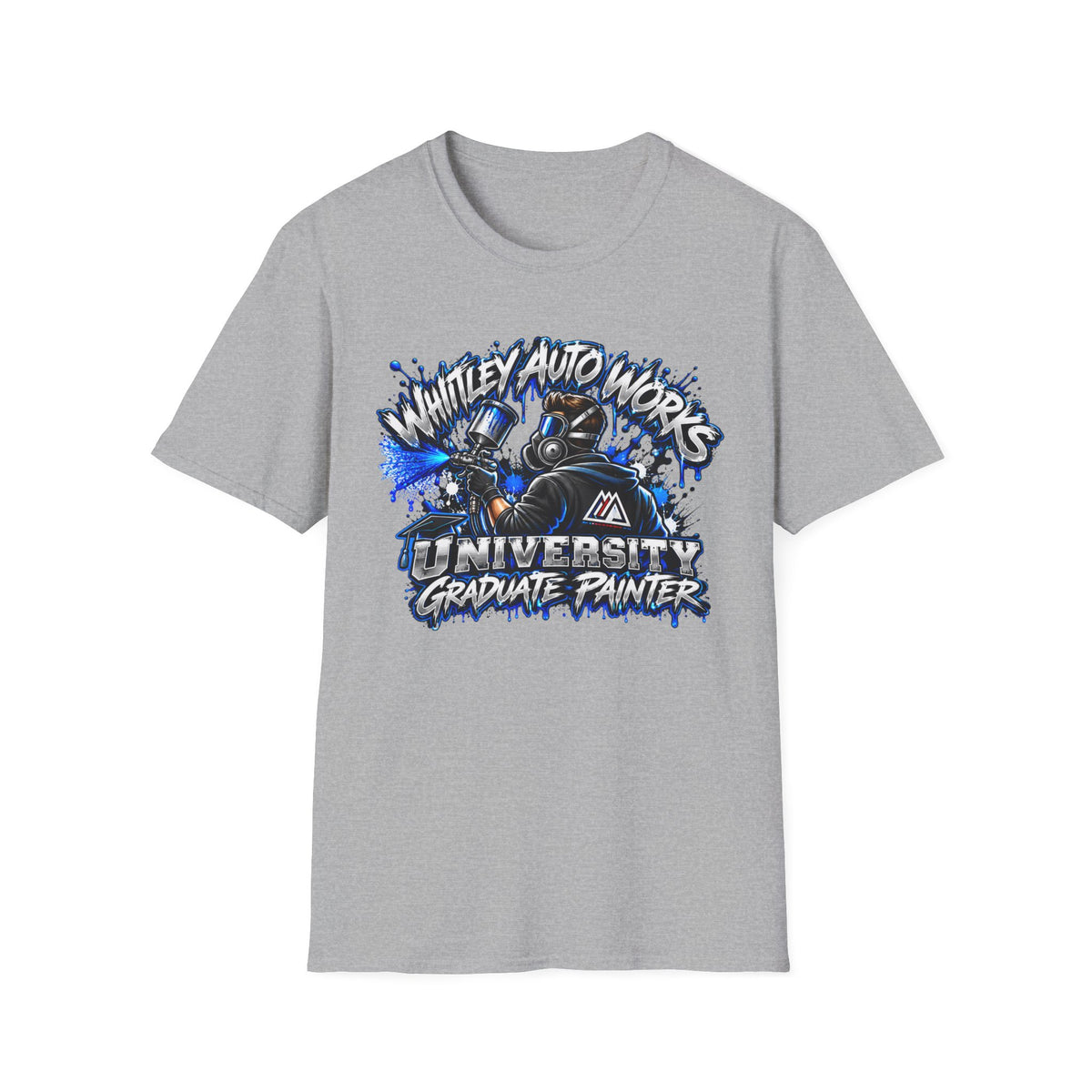 WAW GRAD SCHOOL Certified Painter LOL T-Shirt — Whitley Auto Works Academy Graphic Tee