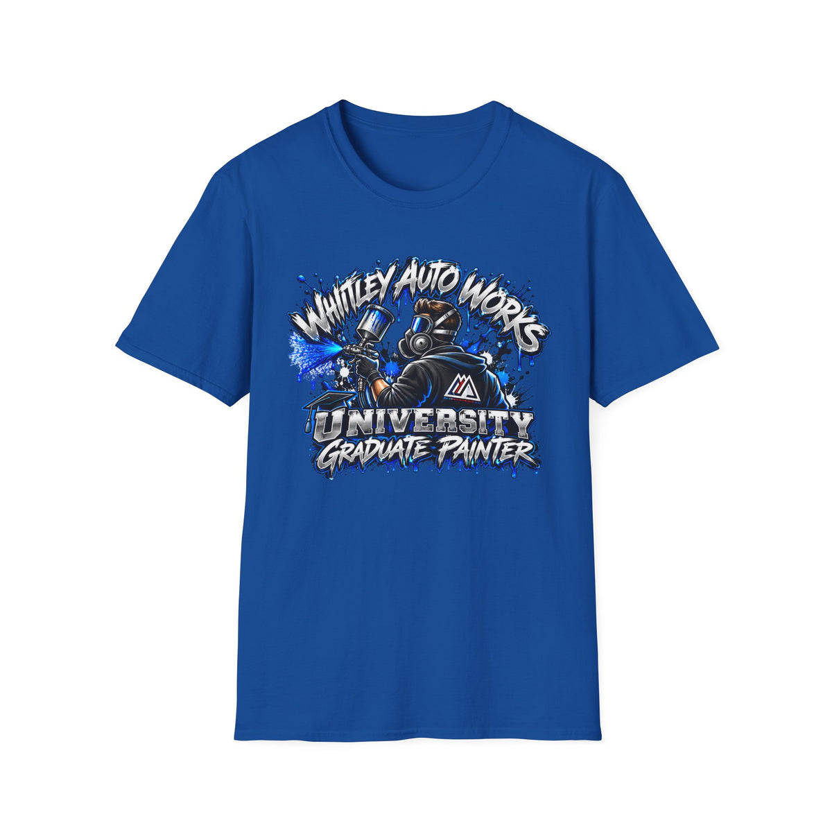 WAW GRAD SCHOOL Certified Painter LOL T-Shirt — Whitley Auto Works Academy Graphic Tee