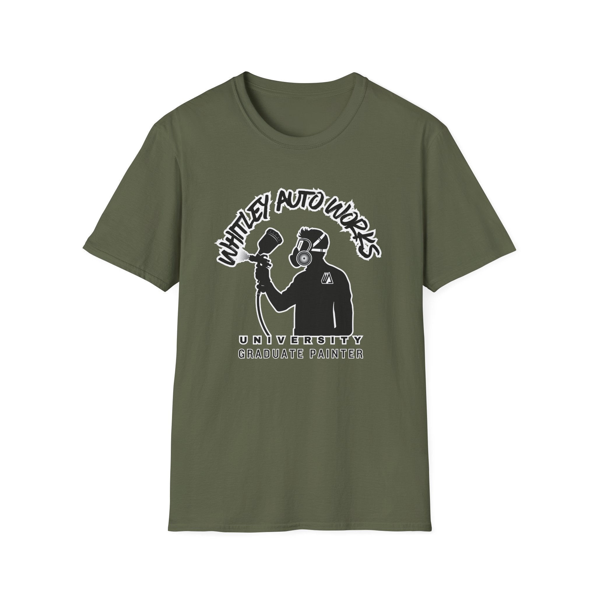 WAW GRAD SCHOOL Certified Painter LOL T-Shirt — Whitley Auto Works Academy Graphic Tee
