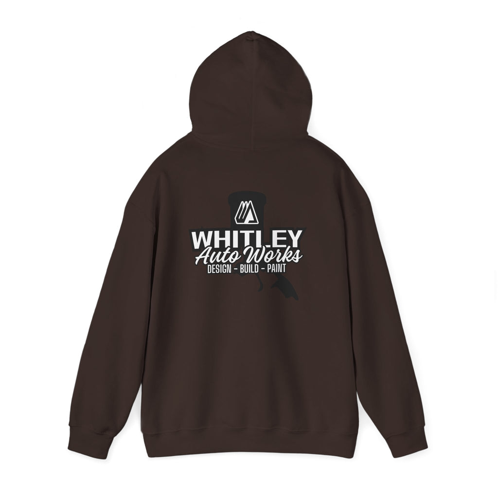 WAW SHOP CREW Hoodie — 'Whitley Auto Works: Design • Build • Paint' Mechanic Shop Pullover