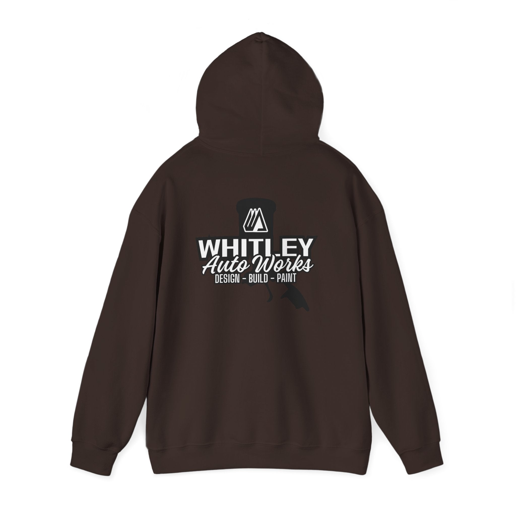 WAW SHOP CREW Hoodie — 'Whitley Auto Works: Design • Build • Paint' Mechanic Shop Pullover