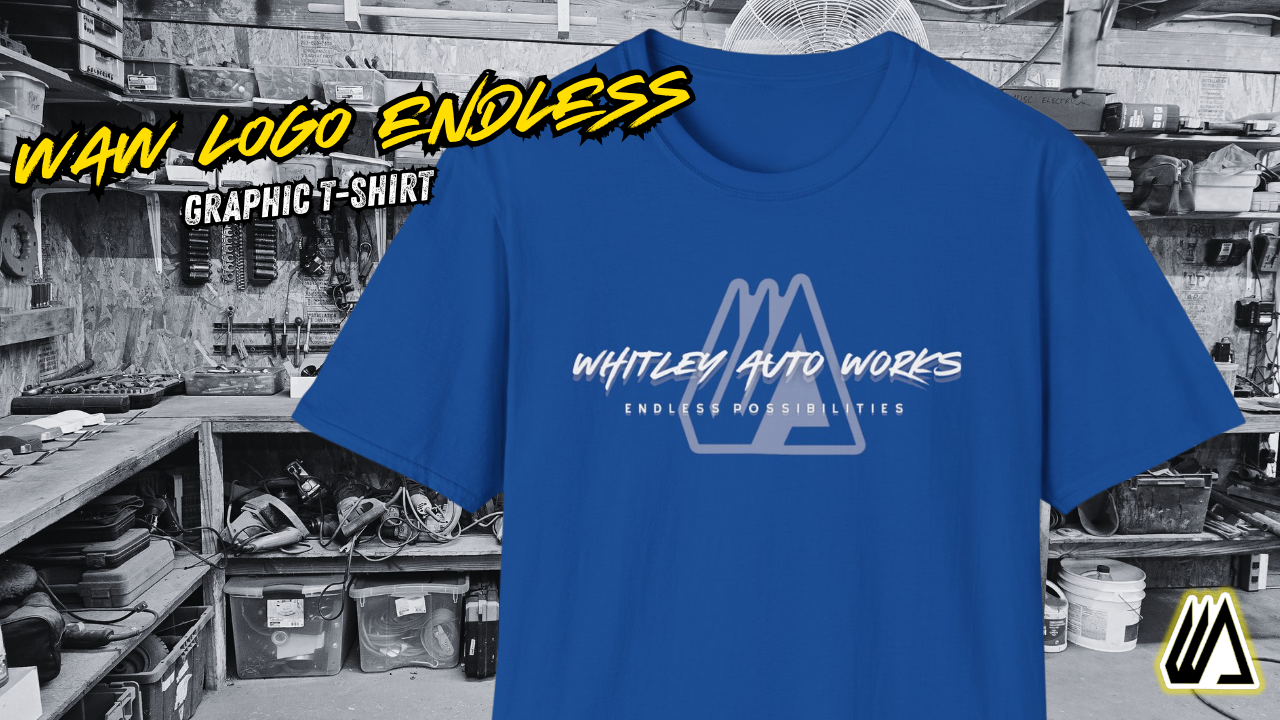 Whitley Auto Works Endless LOGO Tee — Automotive Logo T-Shirt