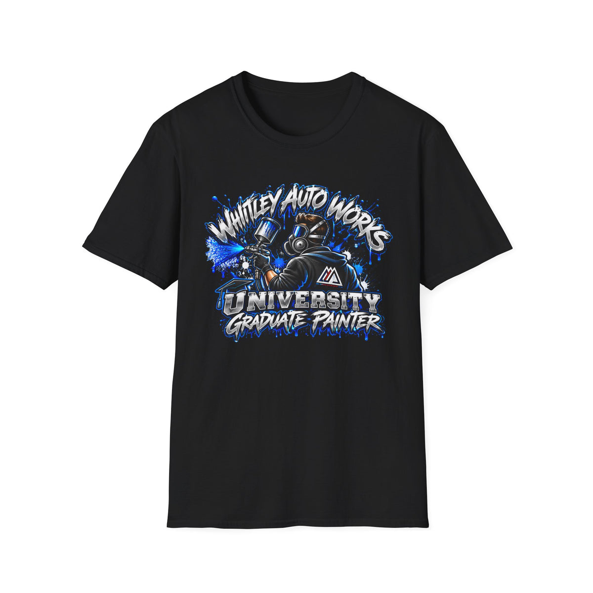 WAW GRAD SCHOOL Certified Painter LOL T-Shirt — Whitley Auto Works Academy Graphic Tee