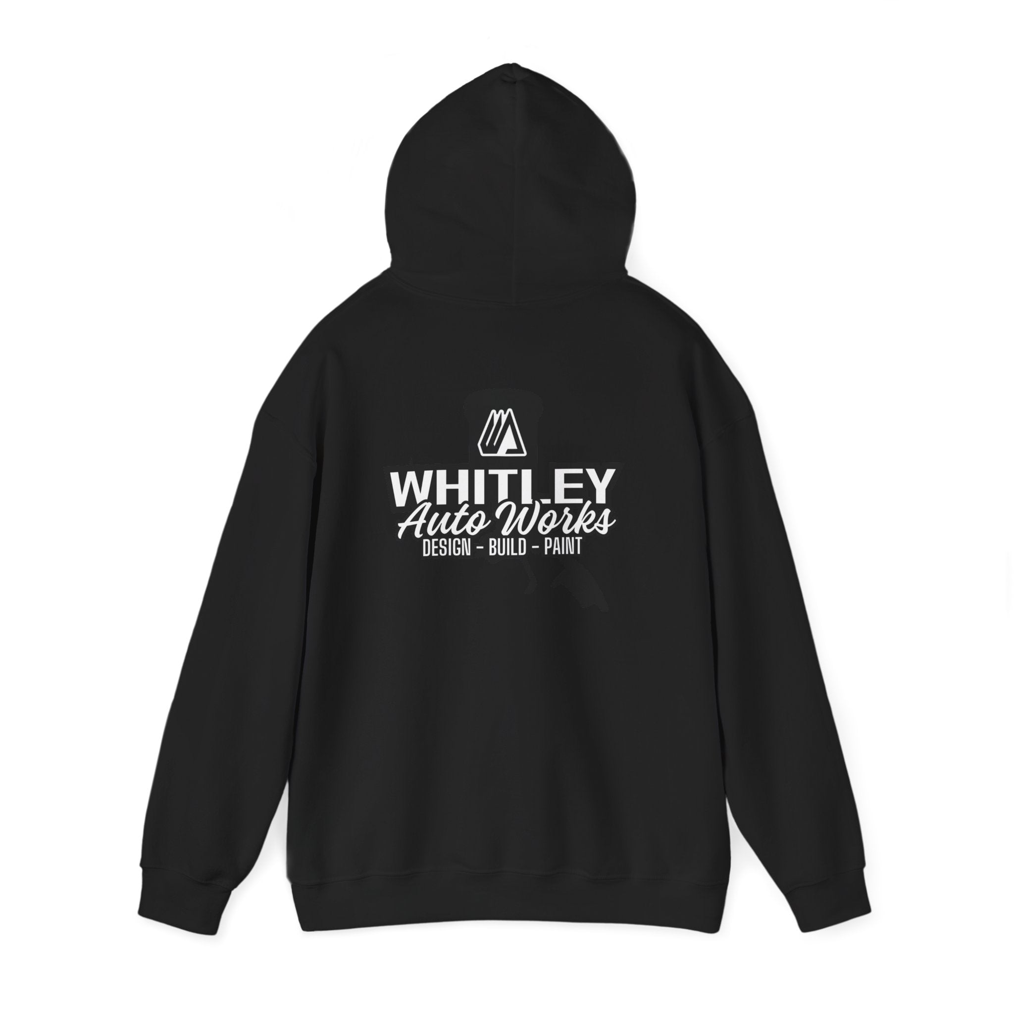 WAW SHOP CREW Hoodie — 'Whitley Auto Works: Design • Build • Paint' Mechanic Shop Pullover