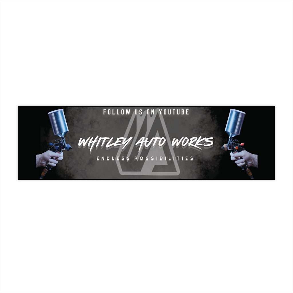 Whitley Auto Works GET OFF MY Bumper Sticker – 'Endless Possibilities' Automotive Decal (Follow Us On YouTube)