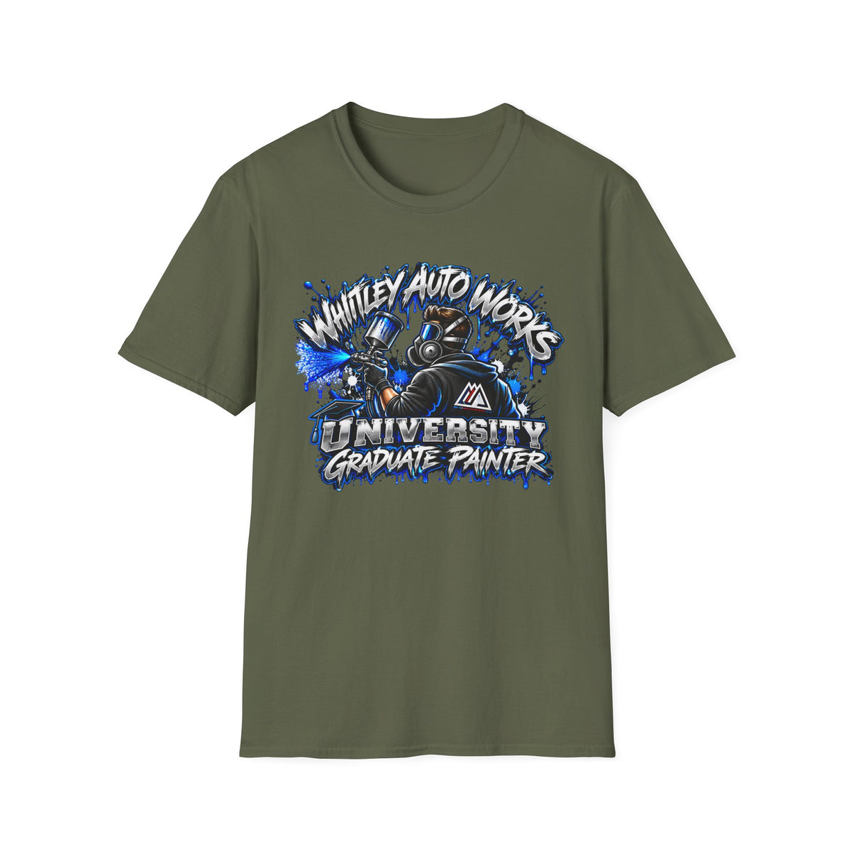 WAW GRAD SCHOOL Certified Painter LOL T-Shirt — Whitley Auto Works Academy Graphic Tee