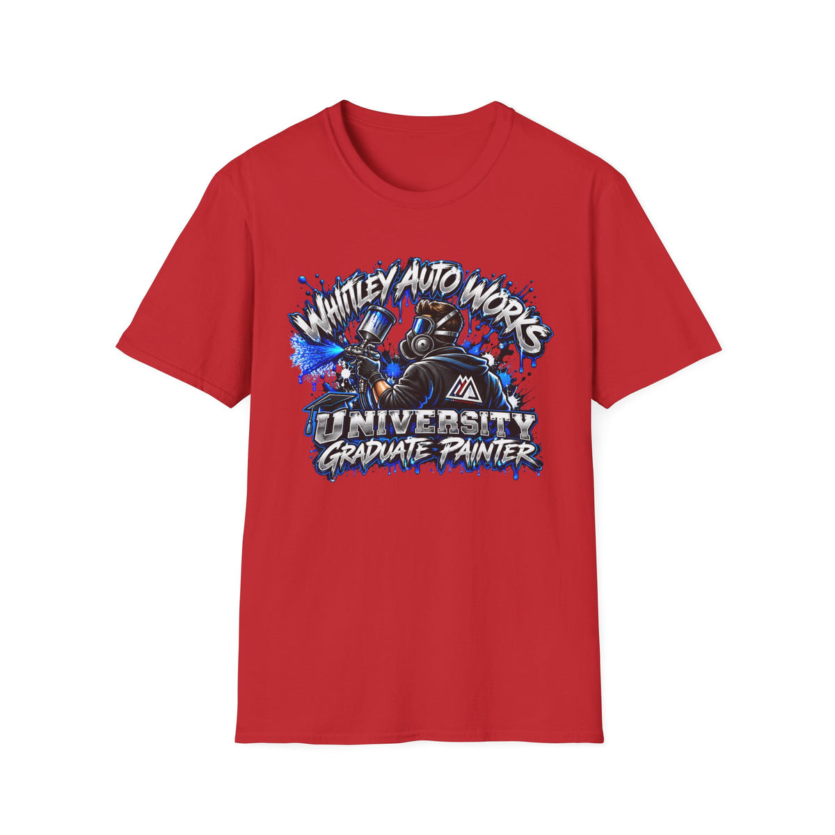 WAW GRAD SCHOOL Certified Painter LOL T-Shirt — Whitley Auto Works Academy Graphic Tee