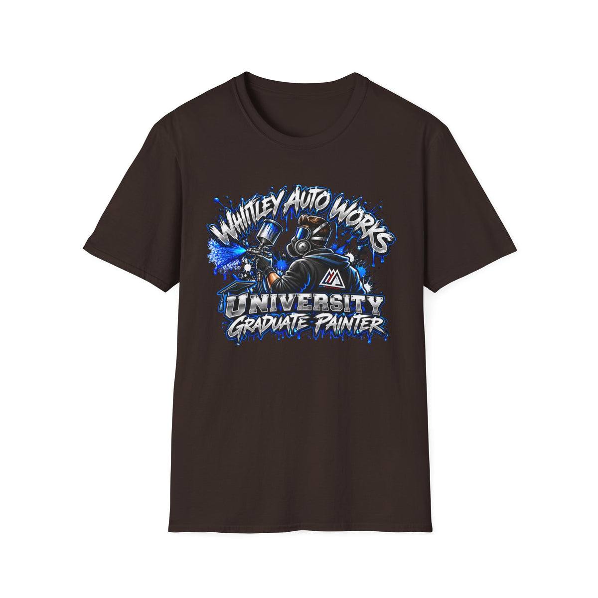 WAW GRAD SCHOOL Certified Painter LOL T-Shirt — Whitley Auto Works Academy Graphic Tee
