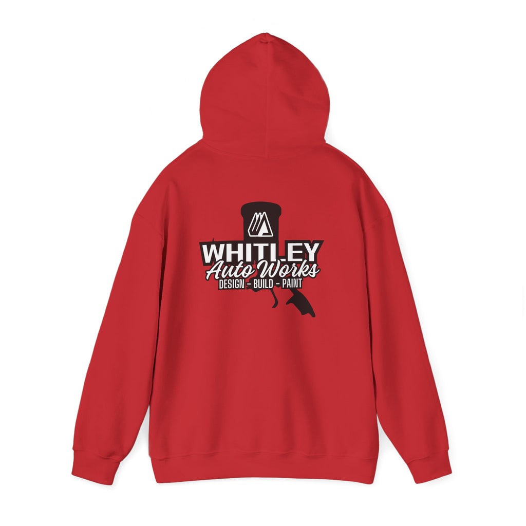 WAW SHOP CREW Hoodie — 'Whitley Auto Works: Design • Build • Paint' Mechanic Shop Pullover