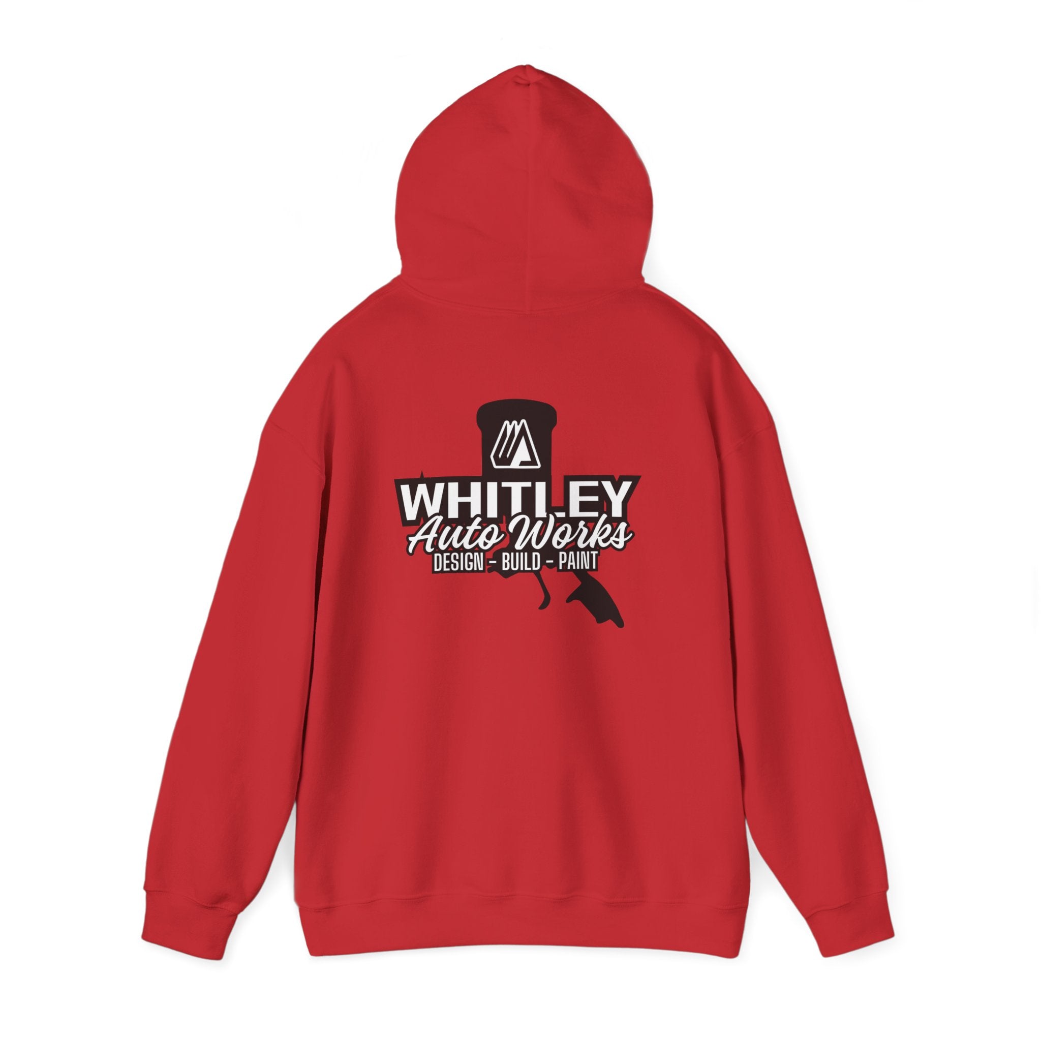 WAW SHOP CREW Hoodie — 'Whitley Auto Works: Design • Build • Paint' Mechanic Shop Pullover