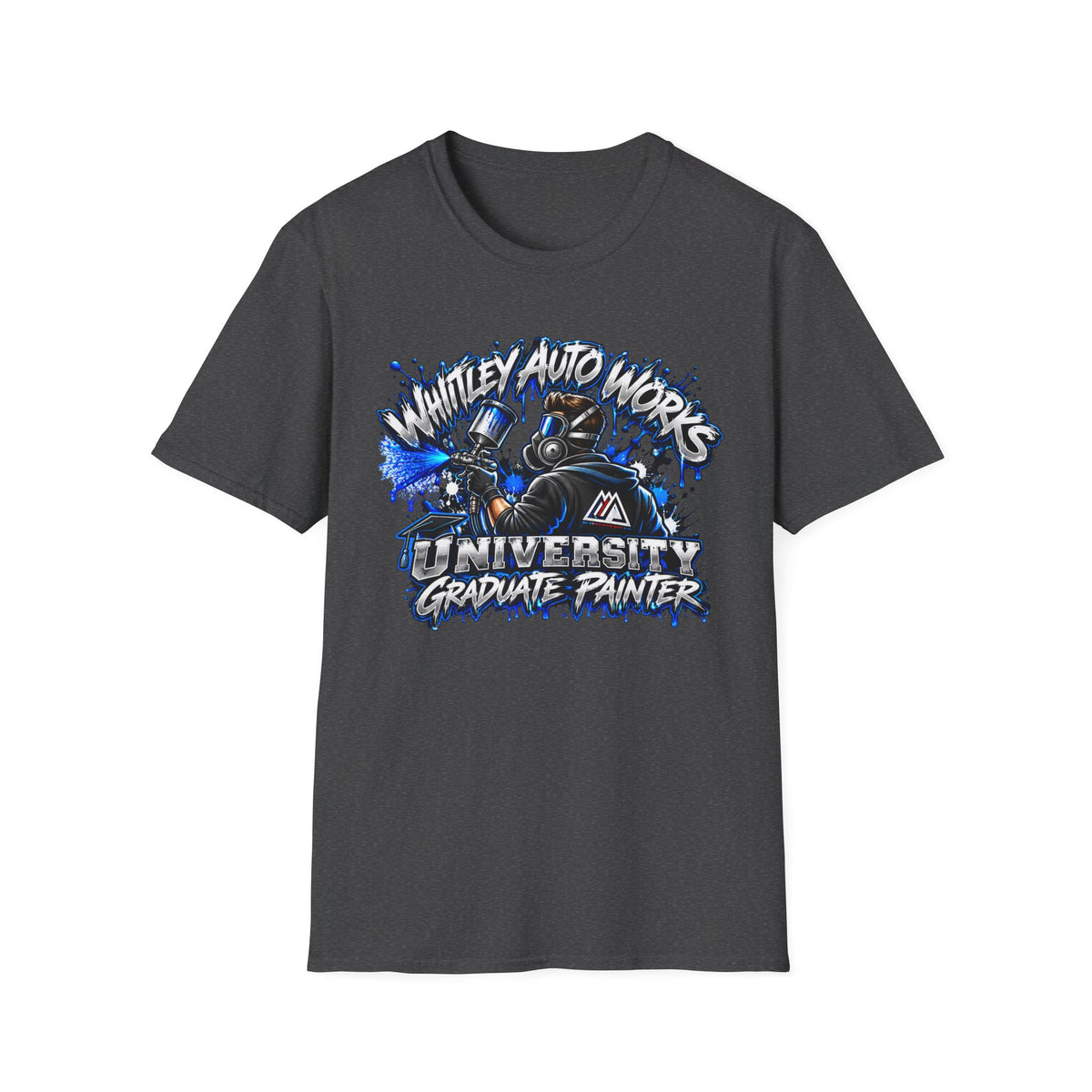 WAW GRAD SCHOOL Certified Painter LOL T-Shirt — Whitley Auto Works Academy Graphic Tee