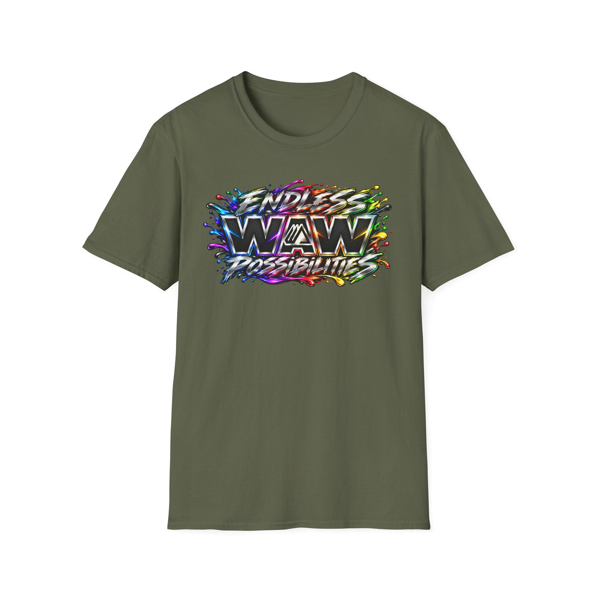CRAZY COLORS ENDLESS Possibilities Inspirational Graphic T-Shirt