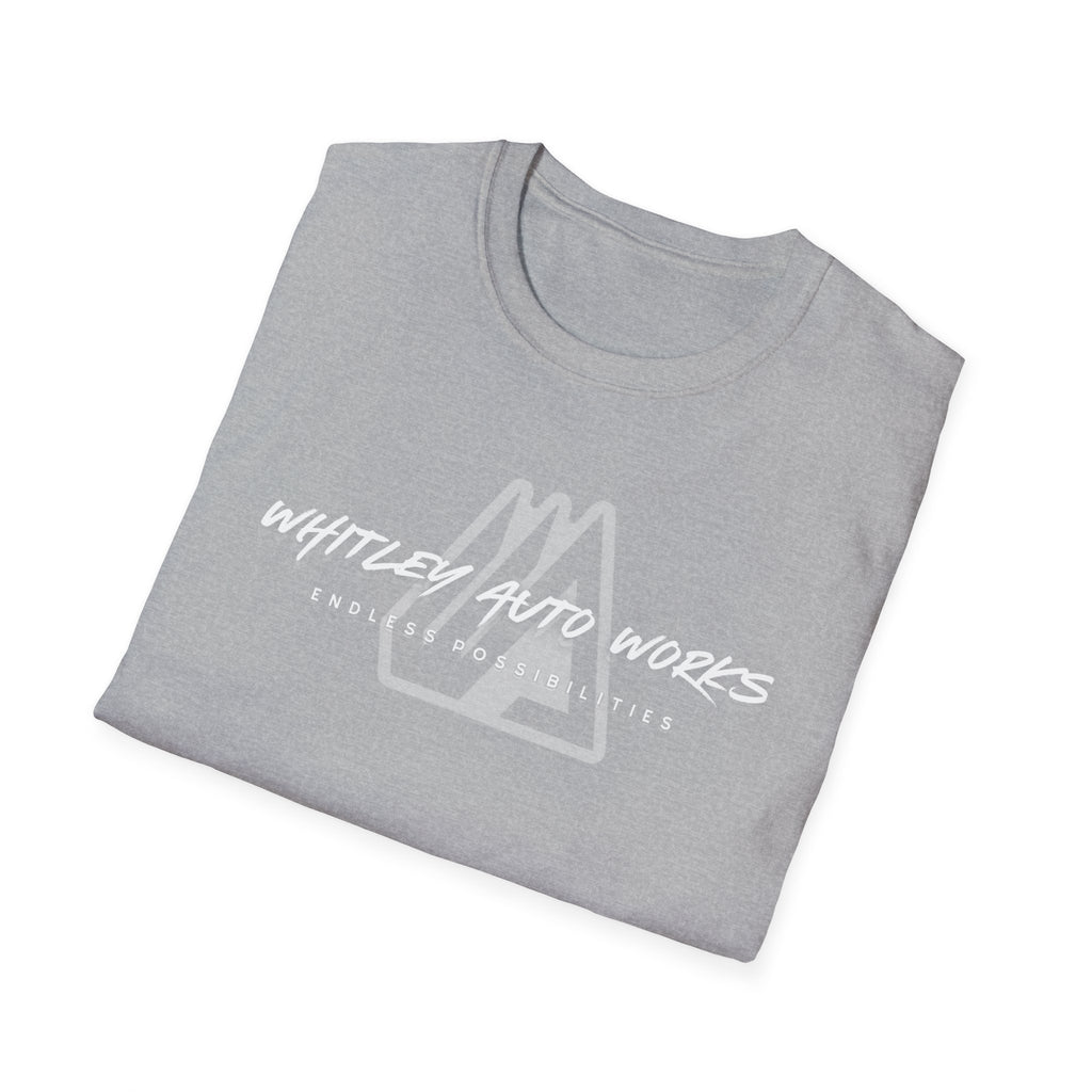 Whitley Auto Works Endless LOGO Tee — Automotive Logo T-Shirt